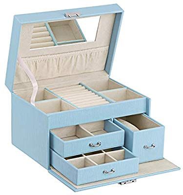 TIFFANY 3-Layer Drawer Box – กล่อง 3 ลิ้นชักสีฟ้าอ่อน**