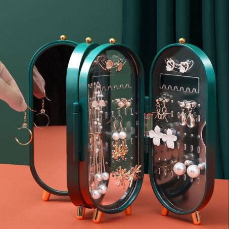 EMERALD Capsule Display – กล่องแคปซูลใสทรงวินเทจสีเขียวมรกต**