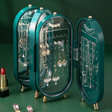 DOUBLE DOOR Emerald Display – กล่องโชว์เครื่องประดับประตูคู่**